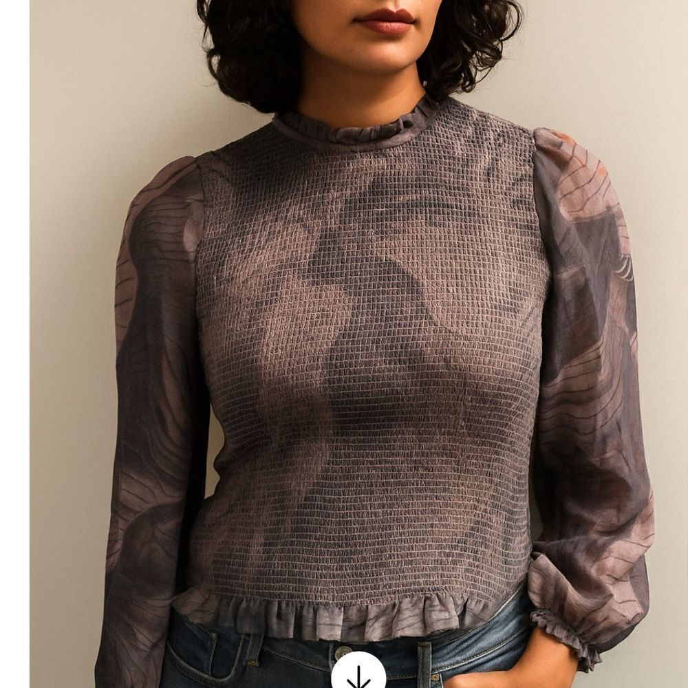 TRUTH swirl patterned Long Sleeve Top XS
